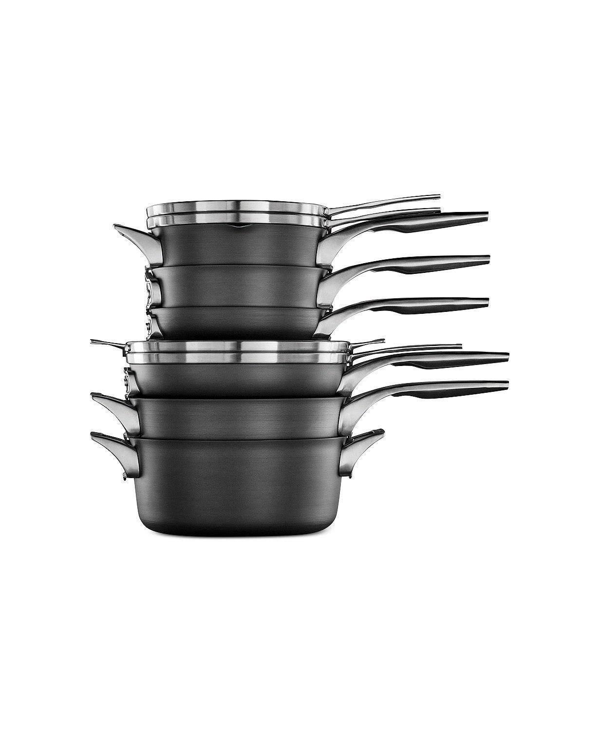 Calphalon Premier 10 Piece Nonstick Space Saving Cookware Set