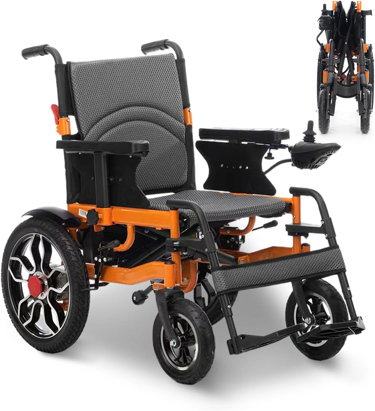 Lightweight Foldable Electric Wheelchairs for Adults,21in Wider Electric Wheelchair,Intelligent Power Wheelchair