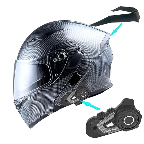 1Storm Motorcycle Modular Full Face Helmet Flip up Dual Visor Sun Shield: HB89