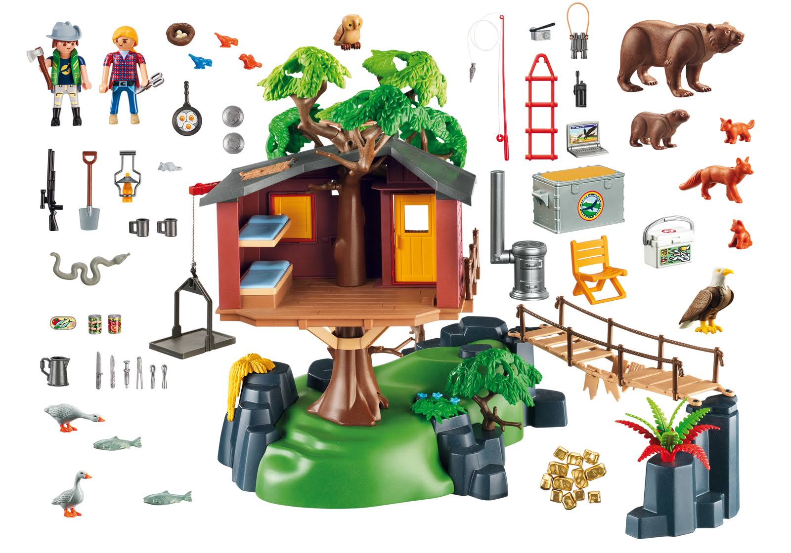 Playmobil Wildlife Adventure Tree House Playset