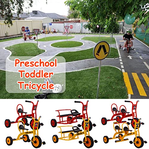 Kids Tricycle for Riders Ages 3+,Preschool Daycare Playground Kids Tricycle with Passenger Seat
