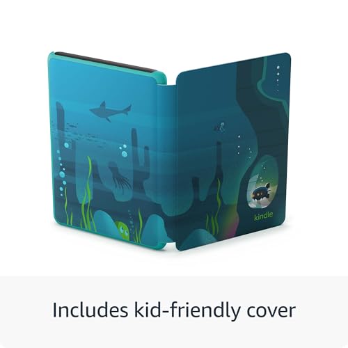 Amazon Kindle Kids 16GB (newest model) - If it breaks, we will replace it, includes ad-free books and cover, with glare-free display