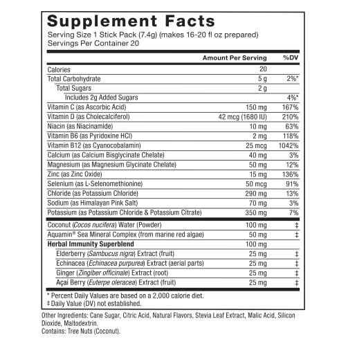 FORCE FACTOR Liquid Labs Electrolytes Powder, Hydration Packets to Make Electrolyte Water with 5 Essential Electrolytes, Vitamins, Minerals