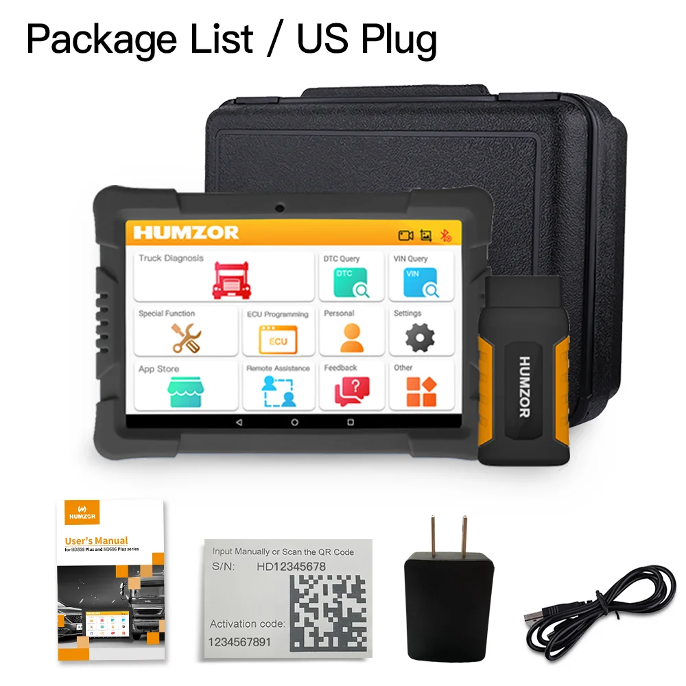 K2 Diesel Heavy Duty Truck Diagnostic Tool Full System OBD2 Automotriz Scanner