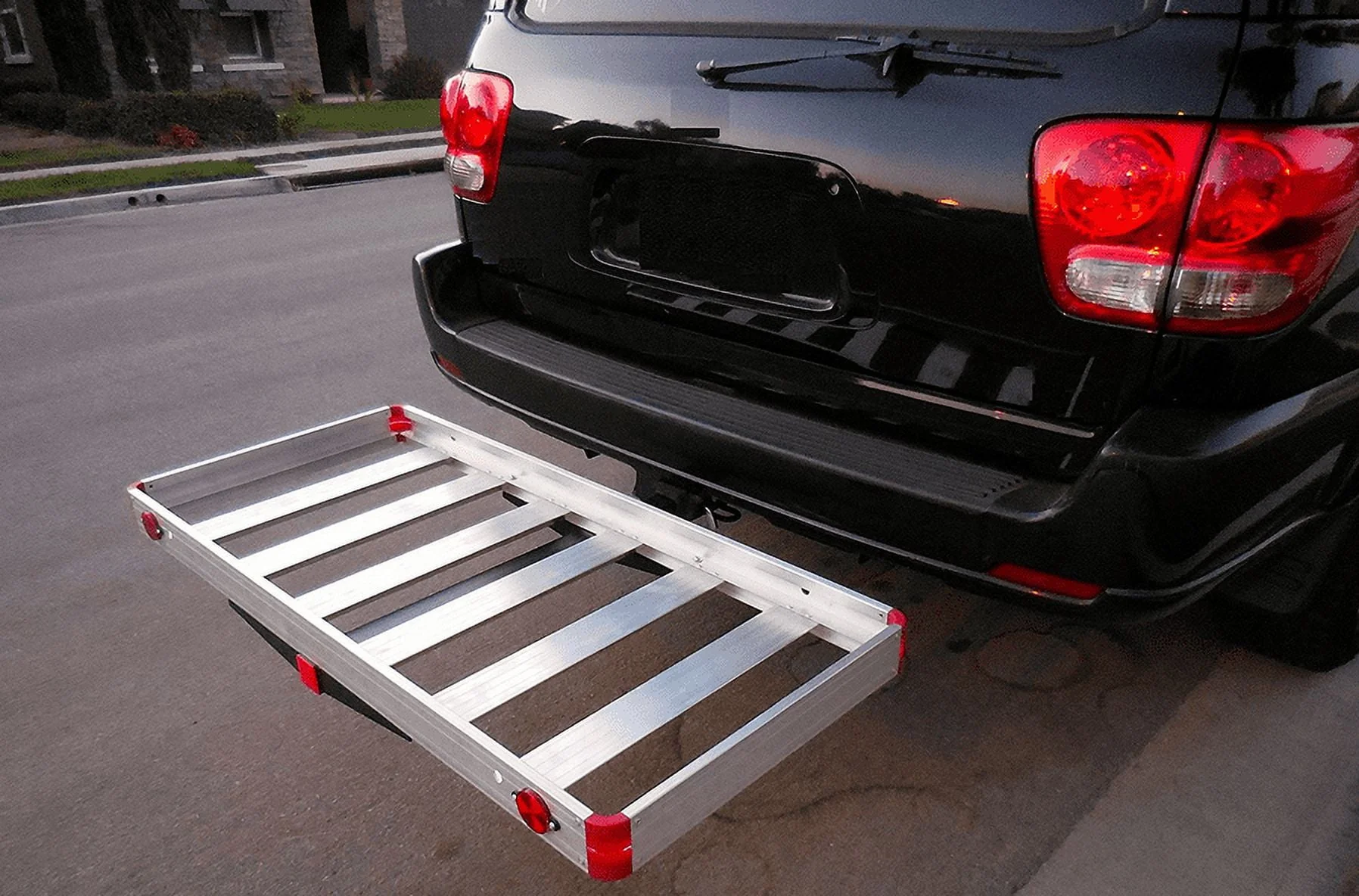 MaxxHaul 70422 Hitch Mount Aluminum Cargo Carrier, 500 lb Capacity