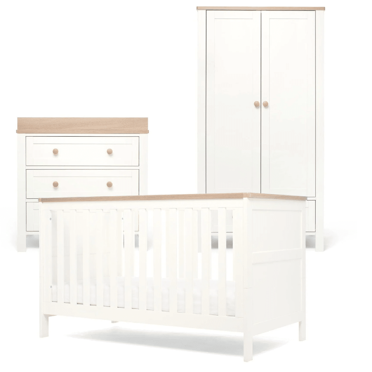 Mamas & Papas Wedmore 5 Piece Nursery Room Set – White/Natural