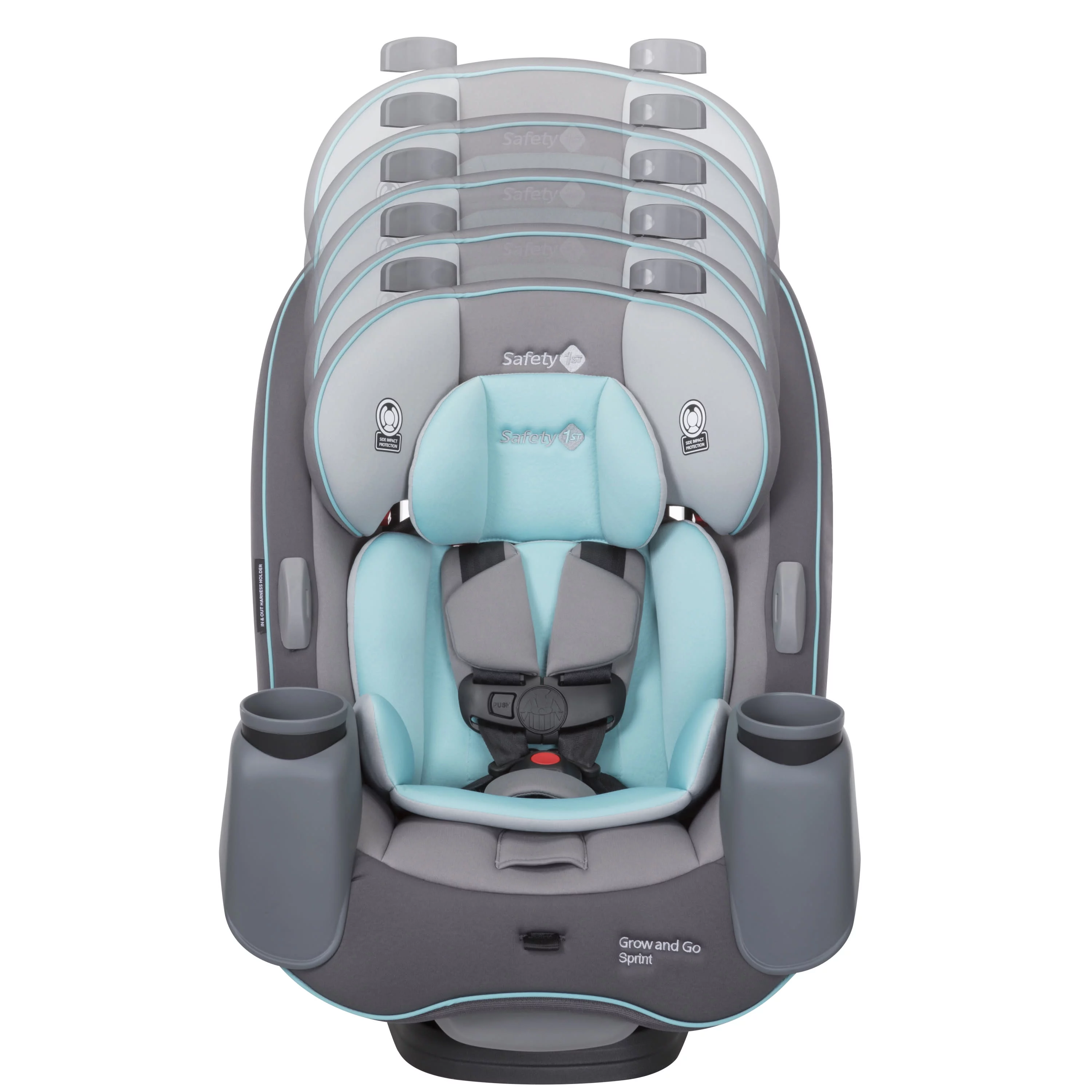 Safety 1st Grow and Go Sprint All-in-1 Convertible Car Seat, Silver Lake