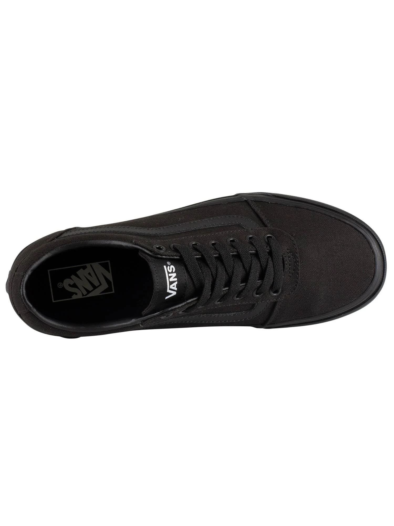 Vans Men&s Ward Canvas Trainers, Black