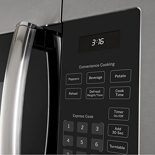GE JVM3160 1.6 Cu. Ft. Over-the-Range Microwave Oven Bundle with Premium 2 YR CPS Enhanced Protection Pack