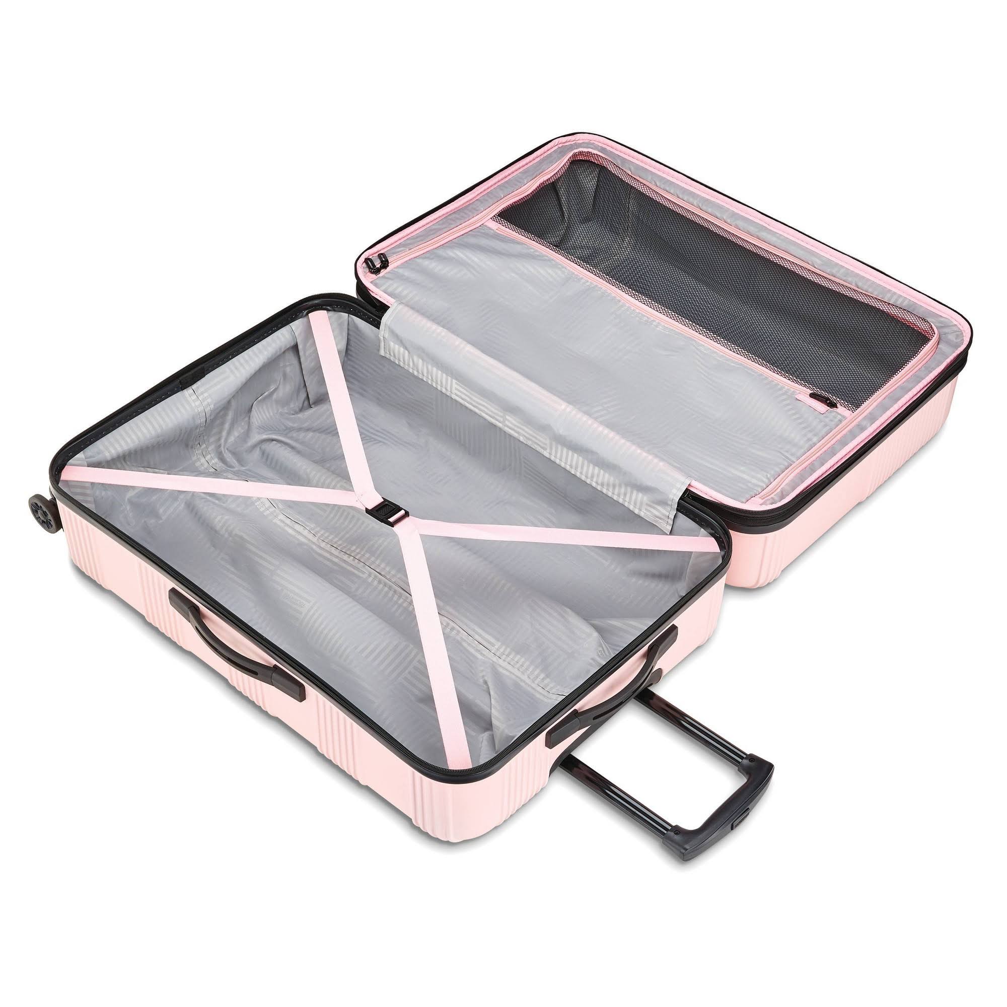 American Tourister 20x22 Checkered Carry on Hardside Suitcase - Pink