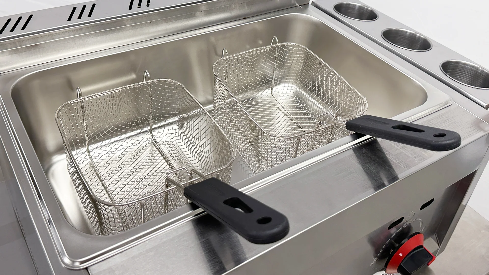 7 gallon Commercial Countertop one pan Deep Fryer 2 Basket Propane (LPG) with Metal Tube FY13