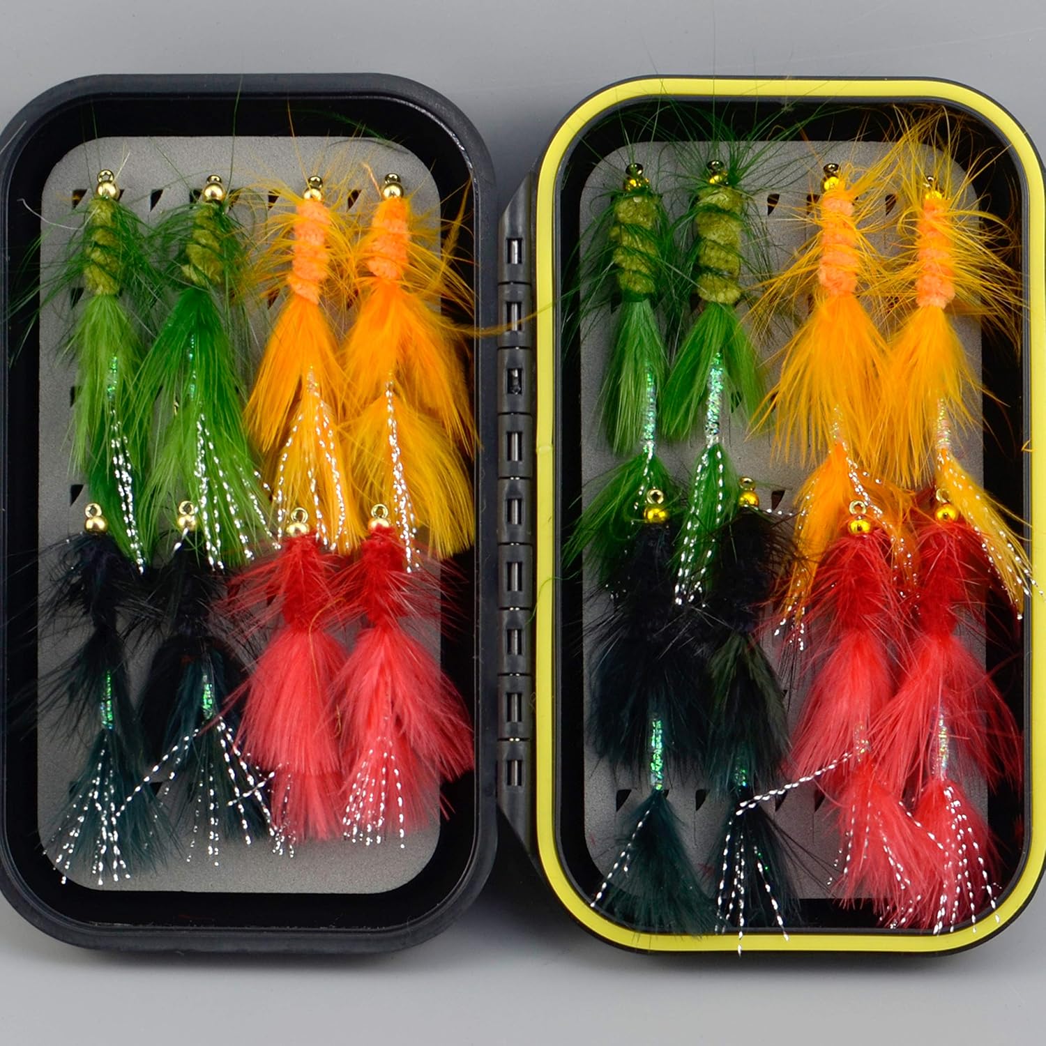 YAZHIDA Fly Fishing Flies Kit Fly Assortment Pack of 2