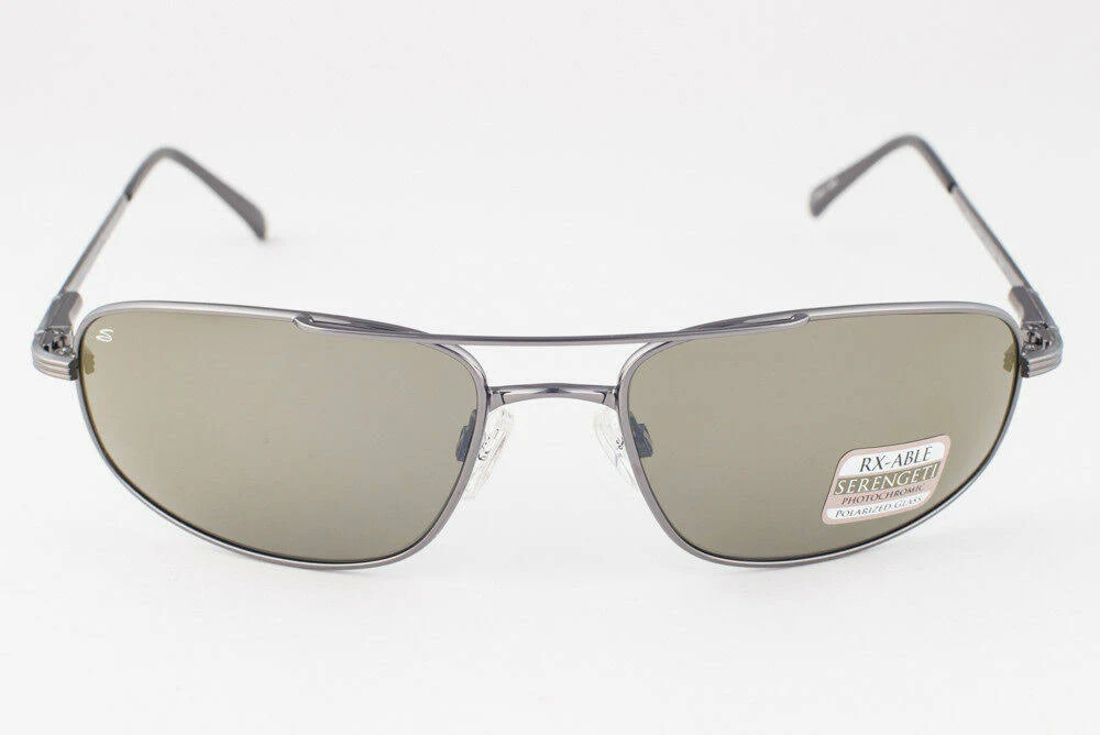 Serengeti Velocity Sunglasses (Shiny Gunmetal 555nm Polarized)