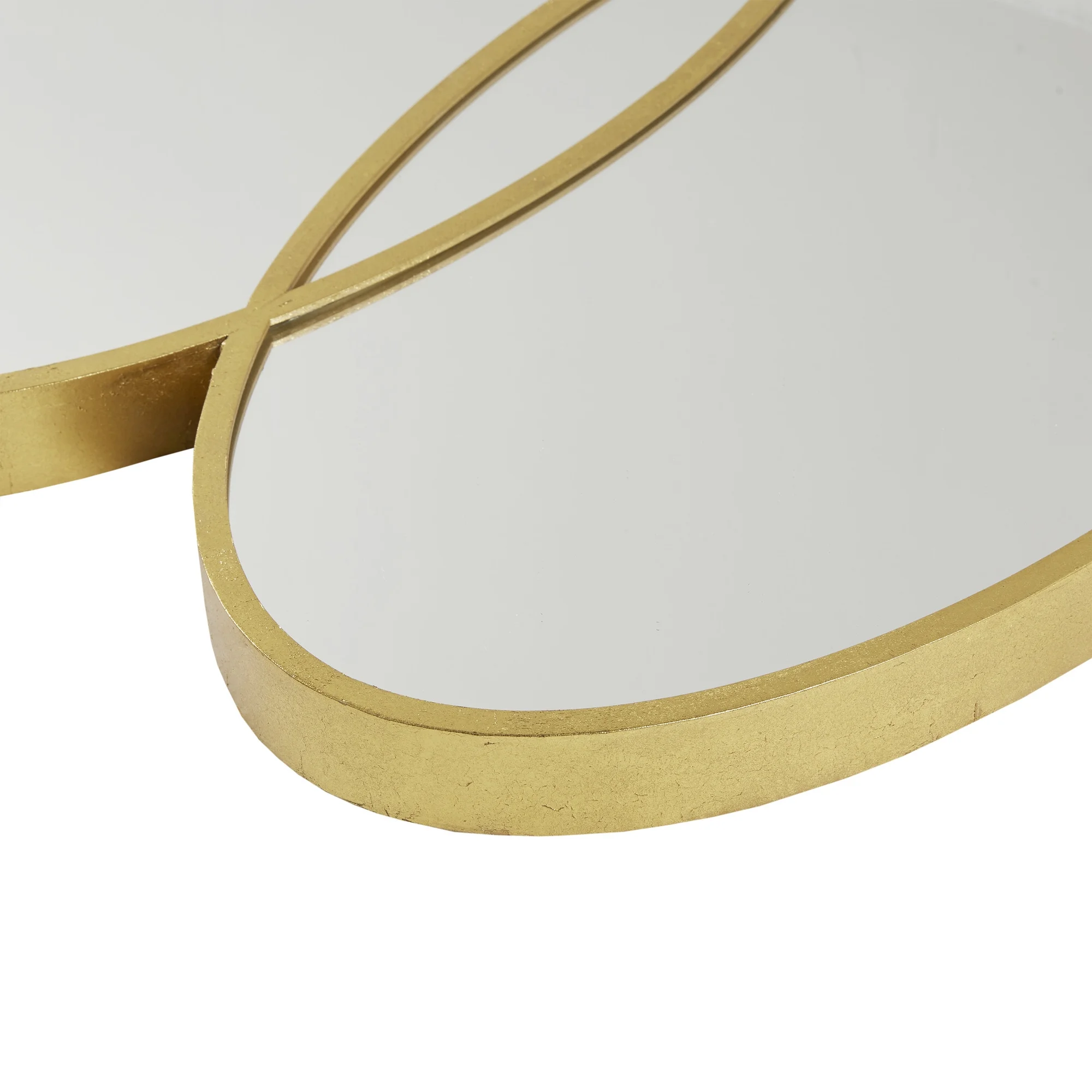 Madison Park Signature Eclipse Modern Contemporary Glam Luxury Gold Trio Wall Mirror, 40"W x 30"H x 1.77"D