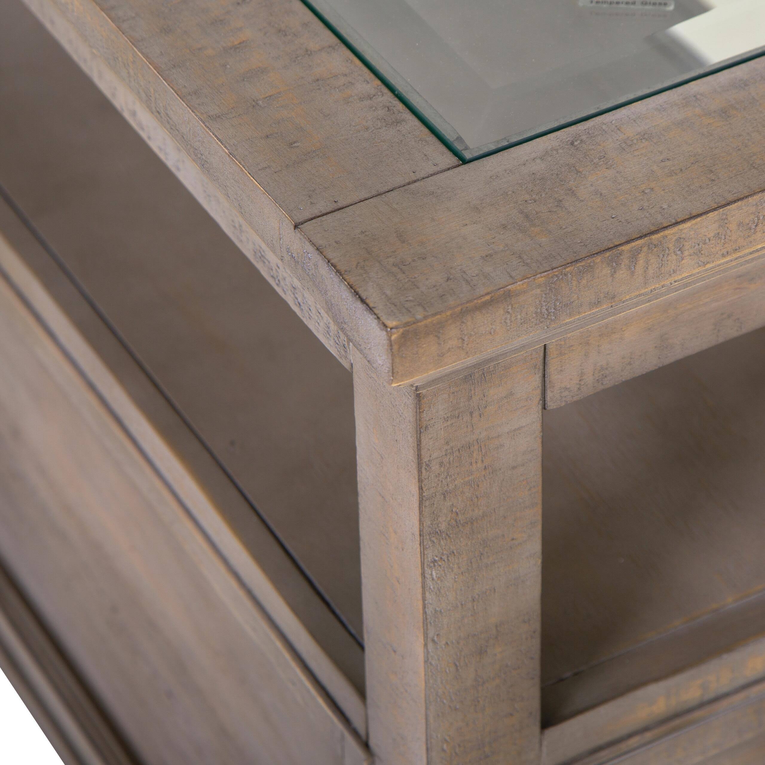 Magnussen Paxton Place Chairside End Table in Dovetail Grey