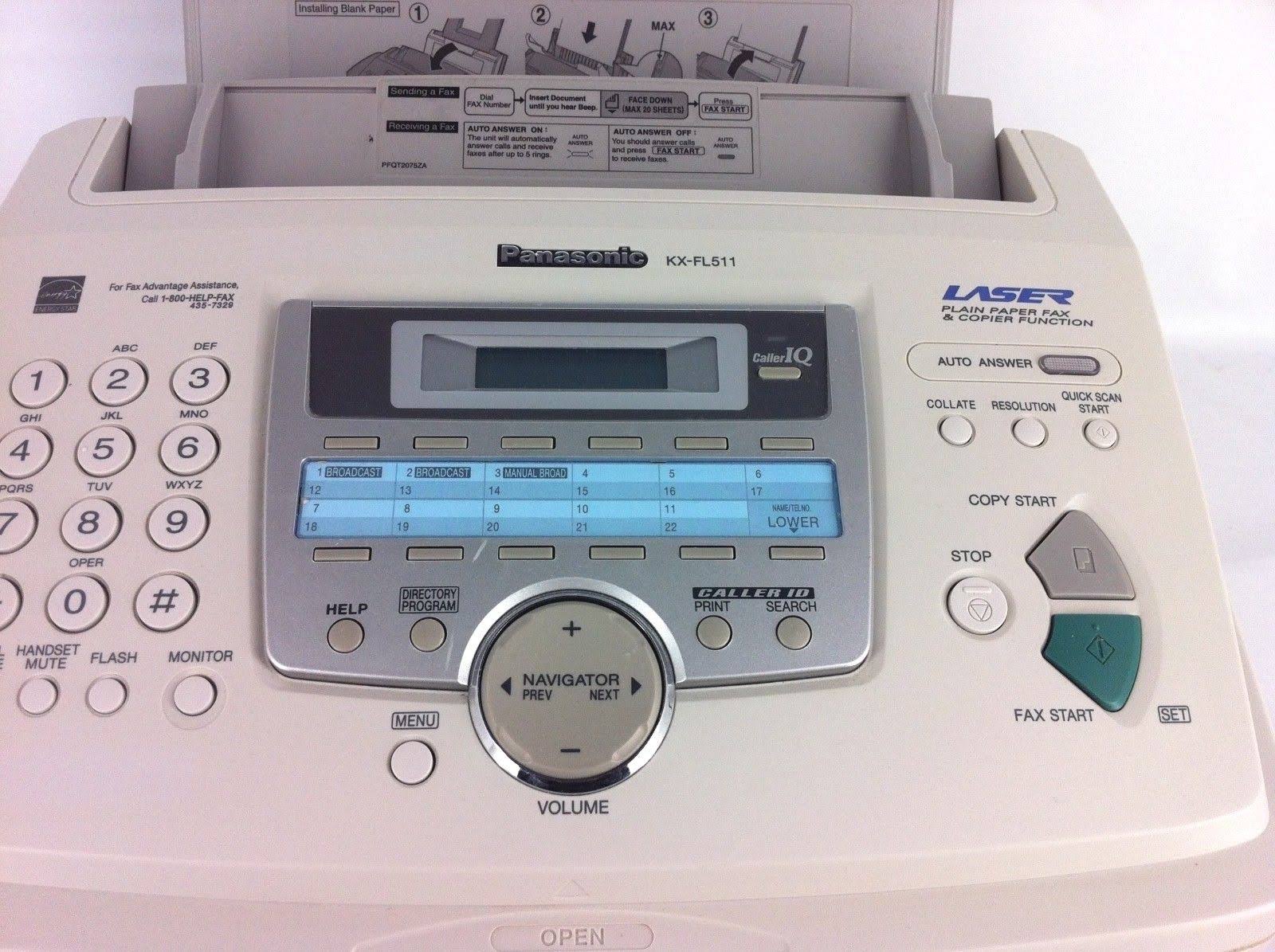Panasonic KX-FL511 Laser Fax Machine