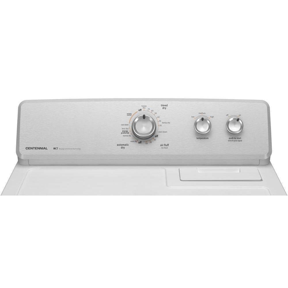 Maytag 7.0 Cu. Ft. Large Capacity Dryer with Wrinkle Control MEDC215EW - White