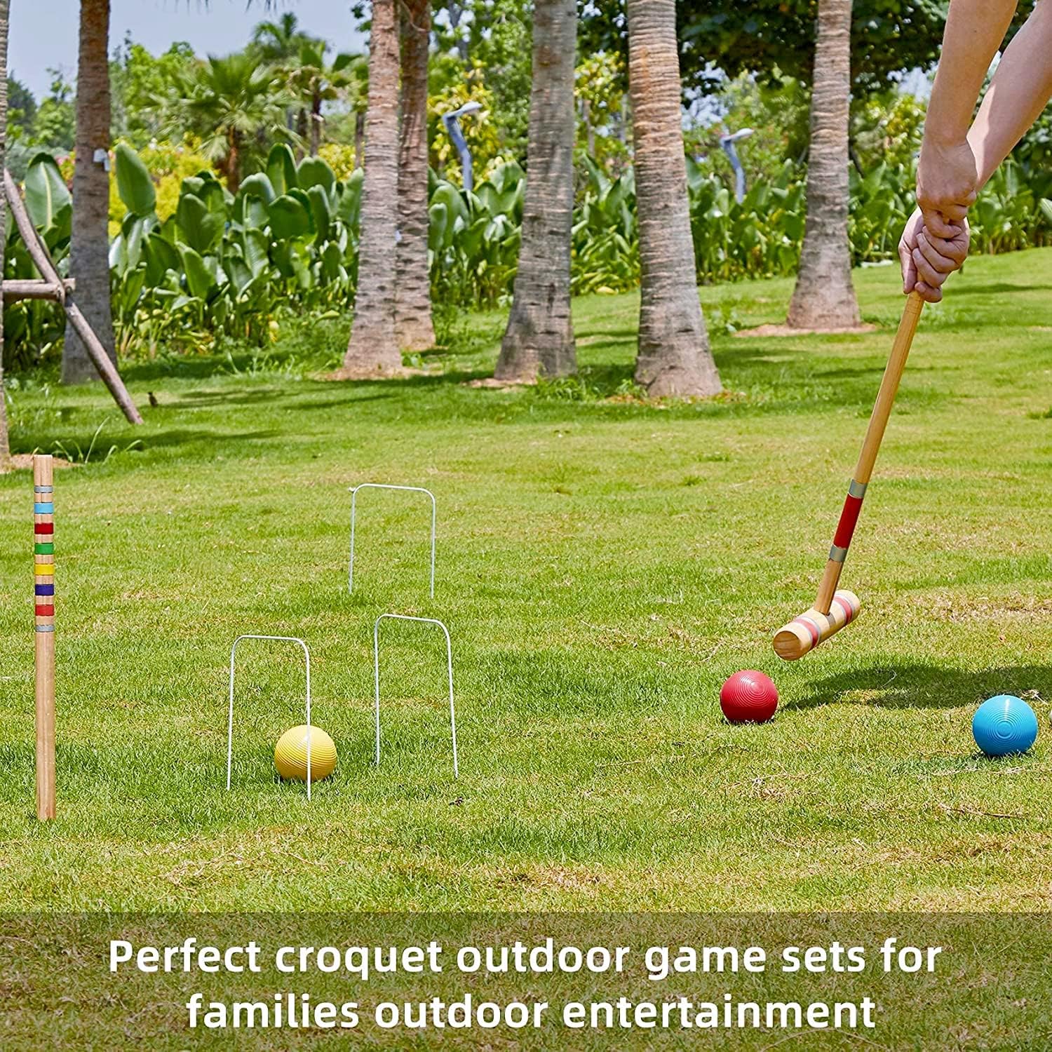 Pointyard Six Player Croquet Set