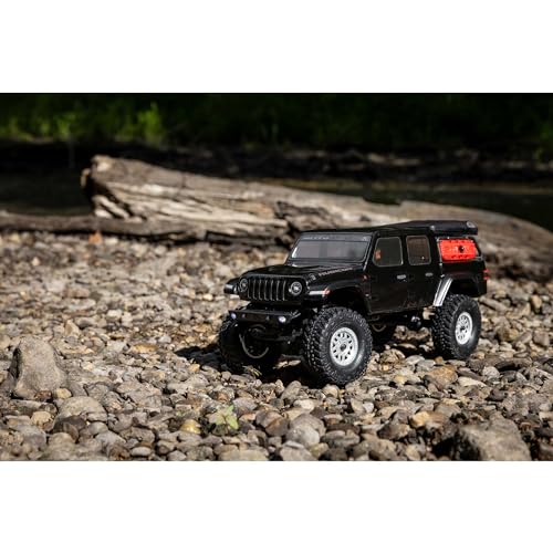 Axial RC Truck SCX24 Jeep Gladiator 4 Wheel Drive Rock Crawler Brushed RTR (Nothing Needed to Complete Ready-to-Run), Black, AXI00005V2T5