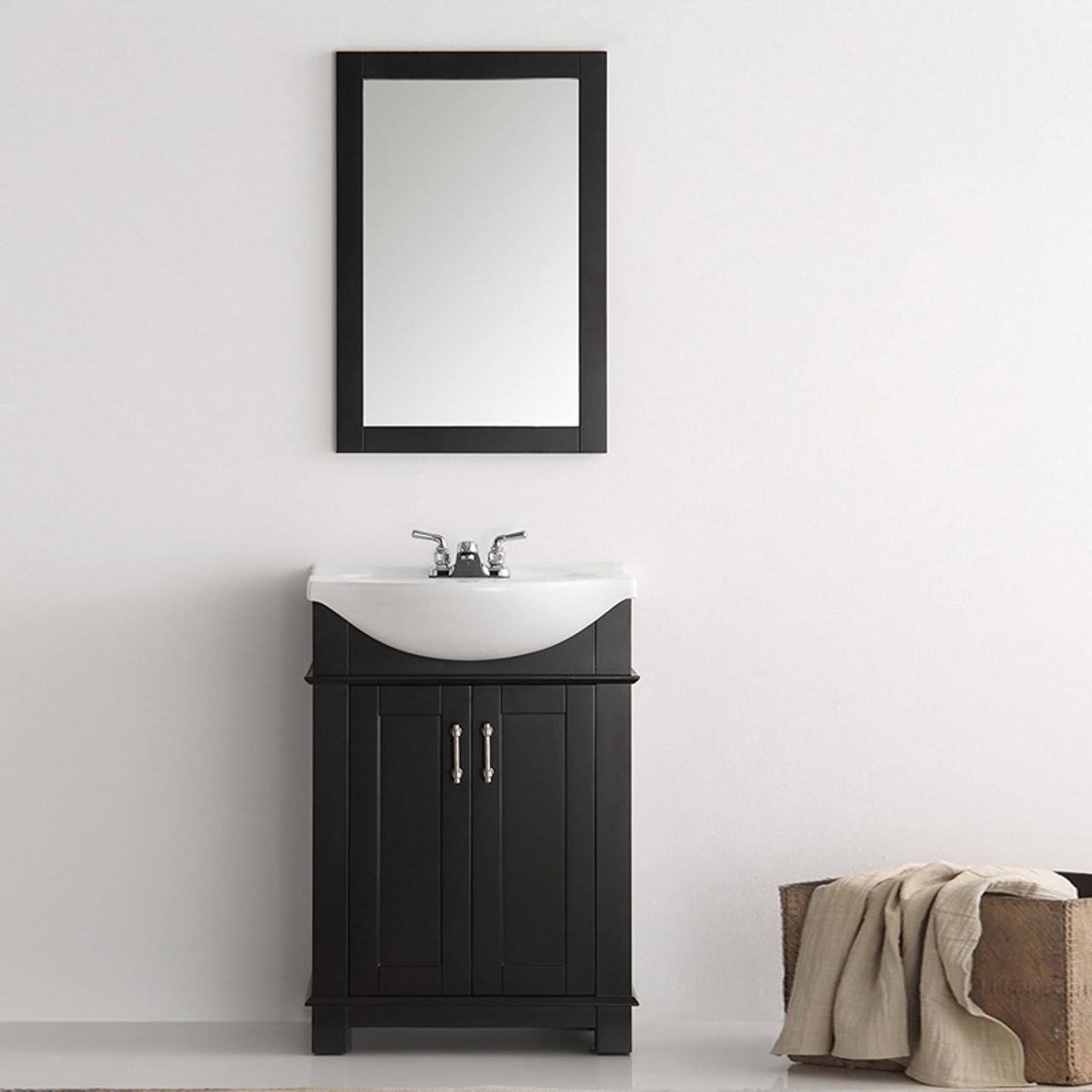 Fresca Hartford 24x22 Black Traditional Bathroom Vanity