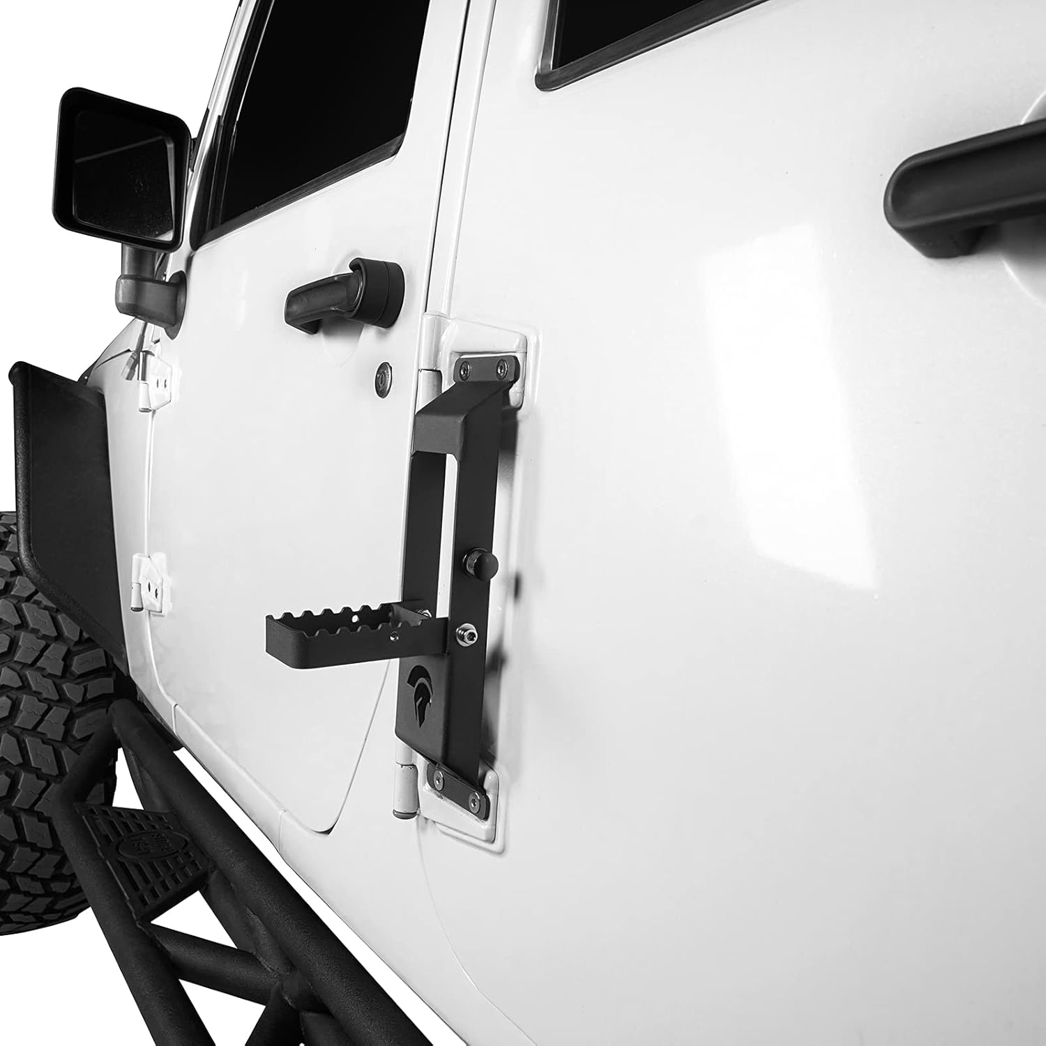 Hooke Road Wrangler Door Hinge Step Roof Access Compatible with Jeep JK Wrangler & Unlimited 07-18 (Pair) Pack of 2