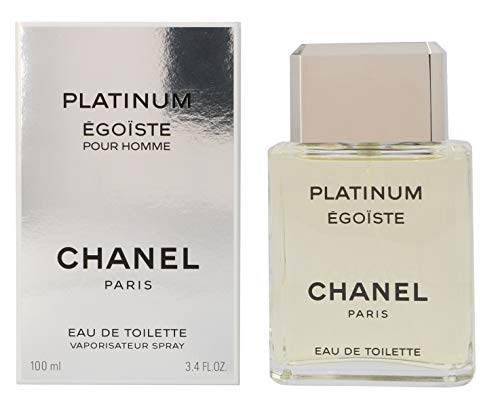 Egoiste Platinum by Chanel for Men, Eau De Toilette Spray, 3.4 Ounce
