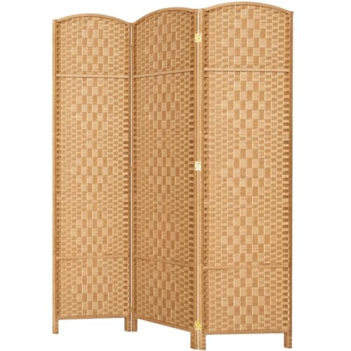 Room Divider, Room Dividers and Folding Privacy Screens, 16in Privacy Screen, 6 Panel Temporary Wall Partitions, 6ft Space Separation Panel Screen