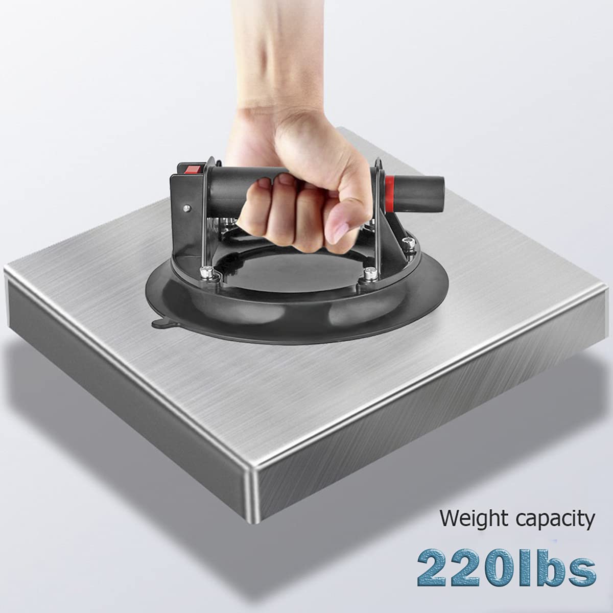 8 Vacuum Glass Suction Cup with ABS Handle Industrial Heavy Duty Glass Sucker Lifter for Moving Large Granite Tile Window Aquarium Lifting Handing