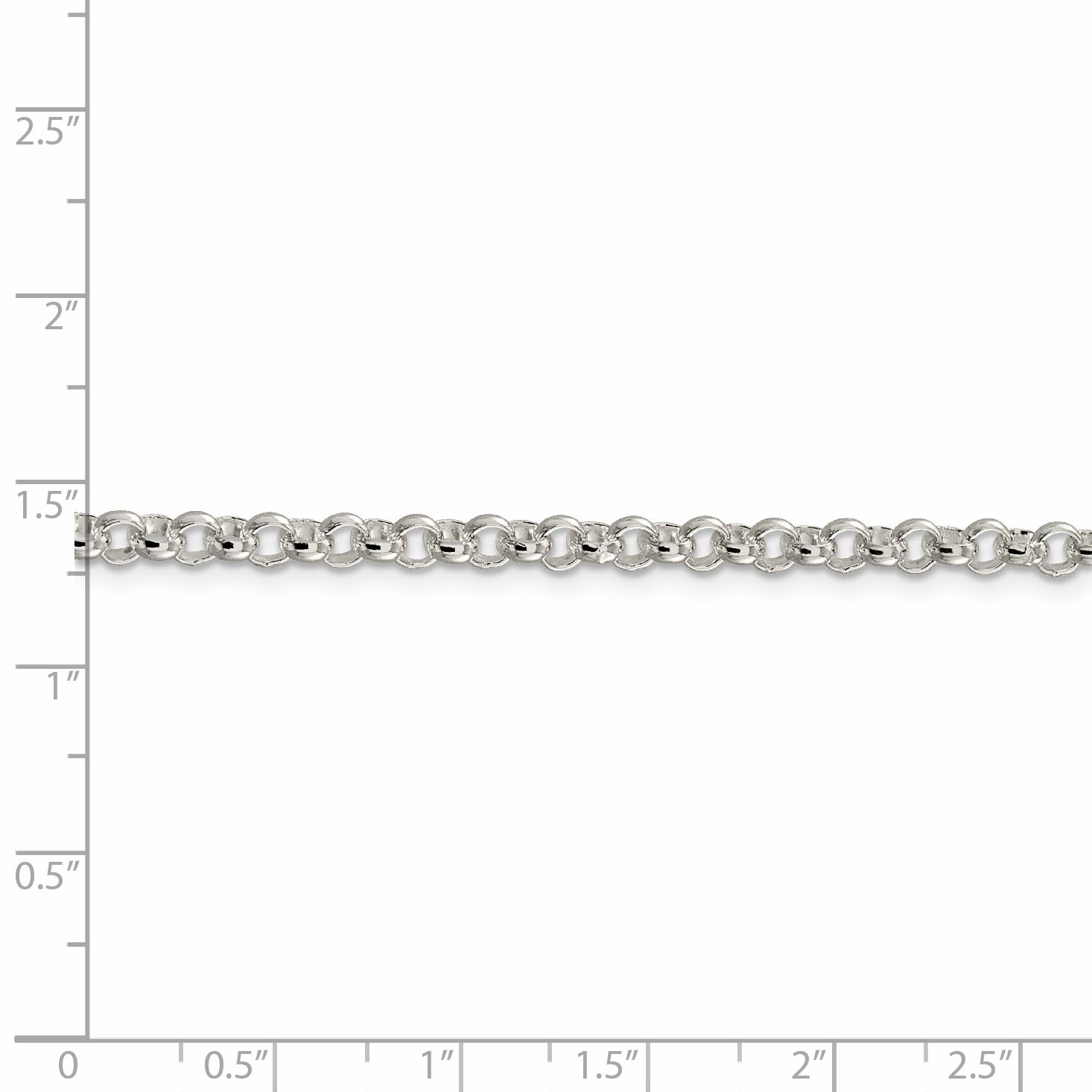 Sterling Silver 4mm Rolo Chain