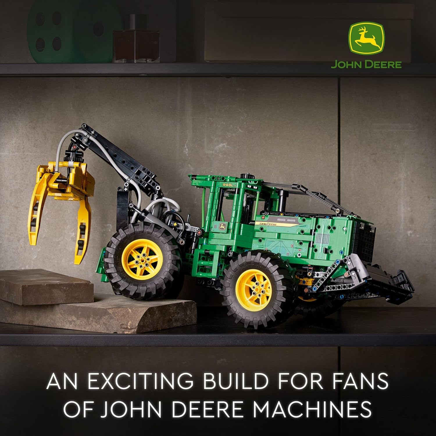 LEGO Technic John Deere 948L-II Skidder 42157 Advanced Tractor Toy Building Kit for Kids Ages 11 and Up