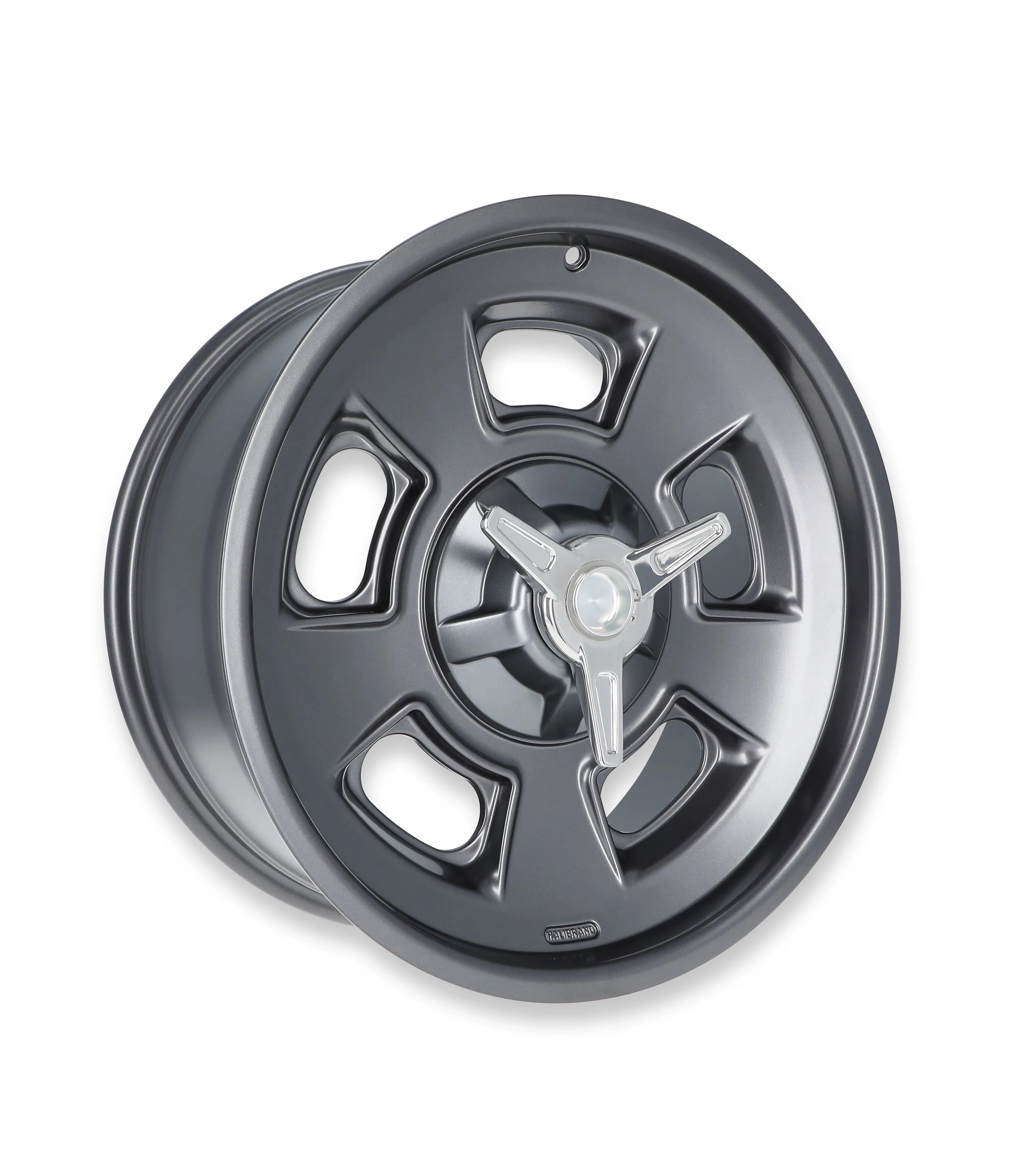 Halibrand HB007-021 Sprint Wheel w Spinner 19x8.5 5.25 bs Anthracite Semi Gloss