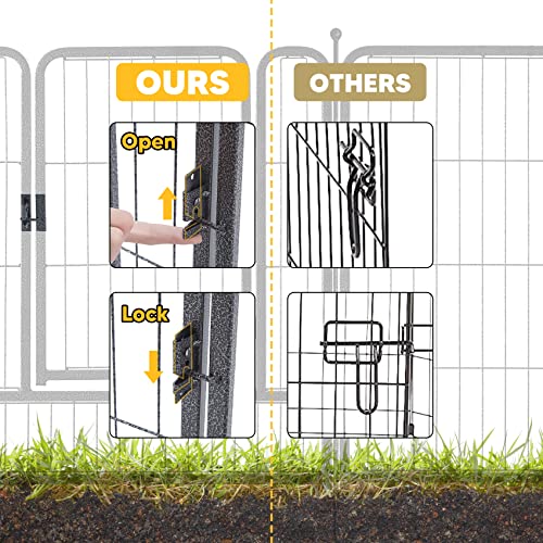 TMEE Dog Playpen, 40" Height 16 Panels Outdoor Dog Fence Pet Play Pen, Puppy Pens for Large/Medium/Small Dogs, Ideal for RV, Camping, Yard, Indoor