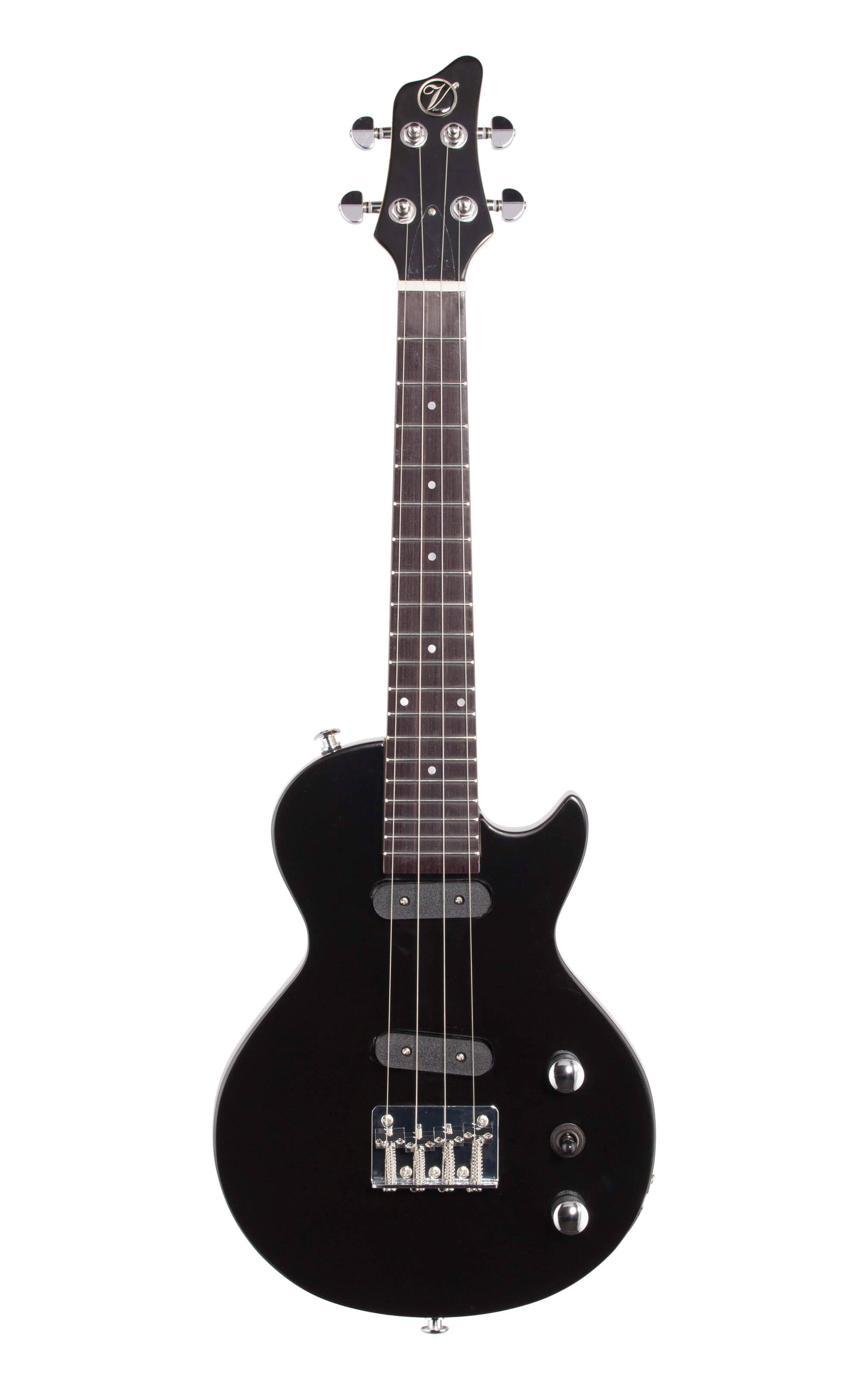 Vorson FLPUK-2 LP Style Electric Ukulele - Black - Megean