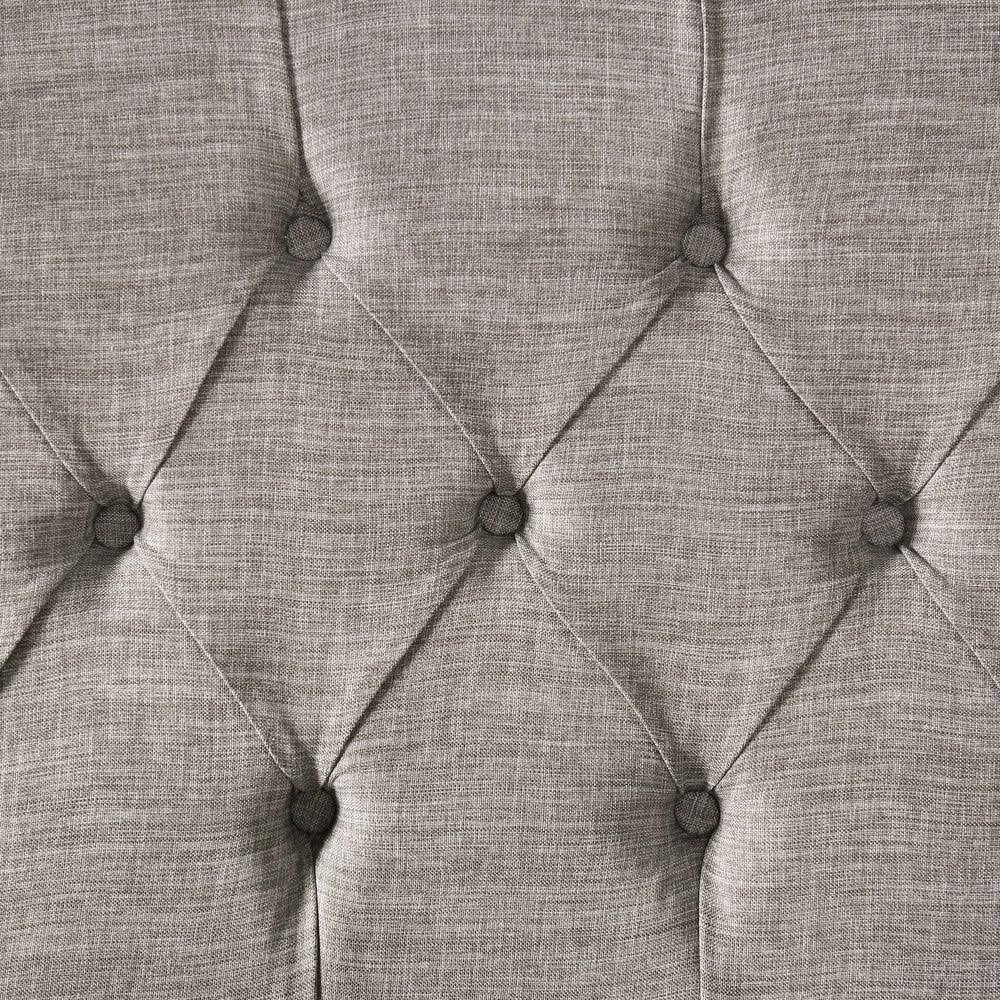 Furniture of America Nord Contemporary Fabric Tufted Loveseat - Dark Grey