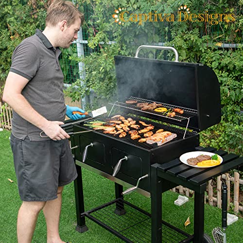 Captiva Designs Extra Large Charcoal BBQ Grill with Oversize Cooking Area(794 sq.in.)