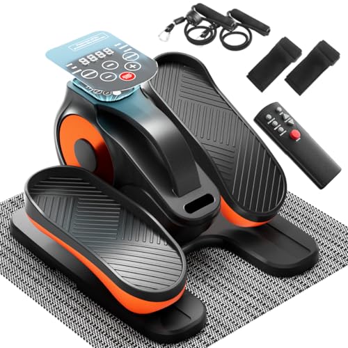 Under Desk Elliptical Machine, Electric Ellipse Leg Exerciser with Remote