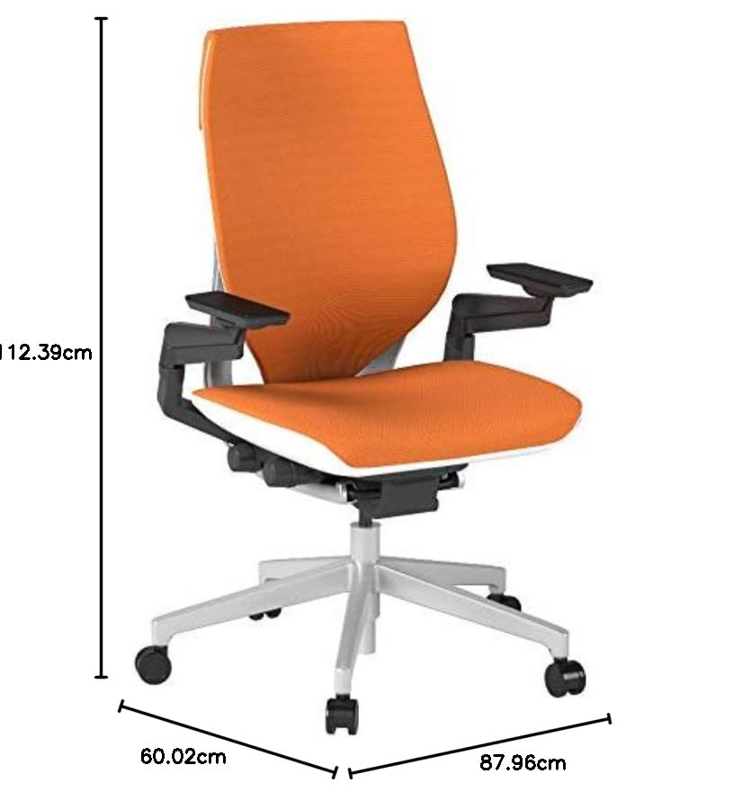 Steelcase Gesture Office Chair - Ergonomic Work Chair with Wheels for Carpet - Comfortable - Intuitive-to-Adjust for Desk - 360-Degree Arms