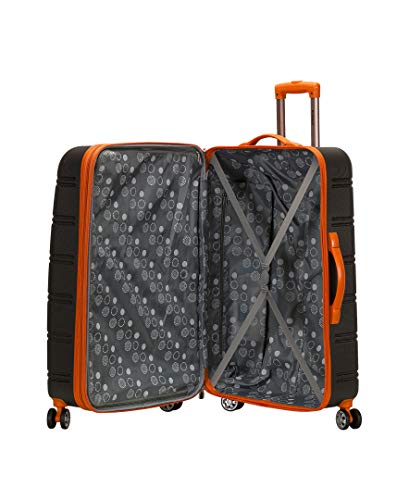 Rockland Melbourne Hardside Expandable Luggage with Spinner Wheels, 2TONEBLUE, 2 Piece (20/28)
