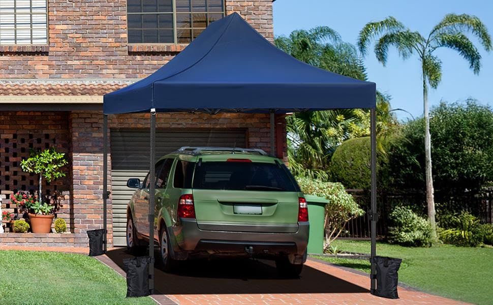 Yaheetech Heavy Duty Pop Up Canopy Tent, 10x20 Commercial Instant Shelter Tent for Wedding, Parties, Adjustable Outdoor Canopy with Wheeled Carry Bag
