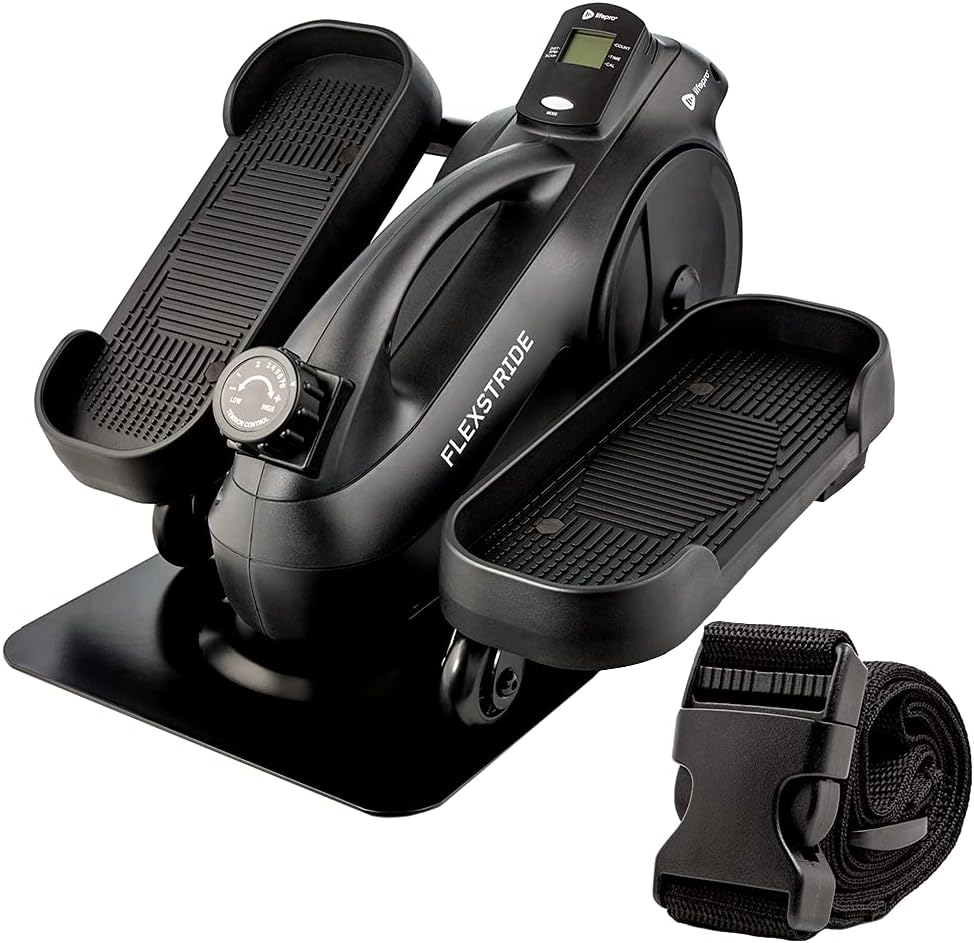 LifePro Under Desk Elliptical - Under Desk Pedal Exerciser to Strengthen Muscles and Build Cardiovascular Fitness