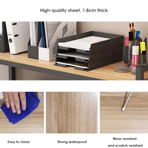 2 Tier Multipurpose Countertop Hutch Bookshelf - Metal Desktop Bookcase For Computer Desk, Adjustable Desk Organizer Rack
