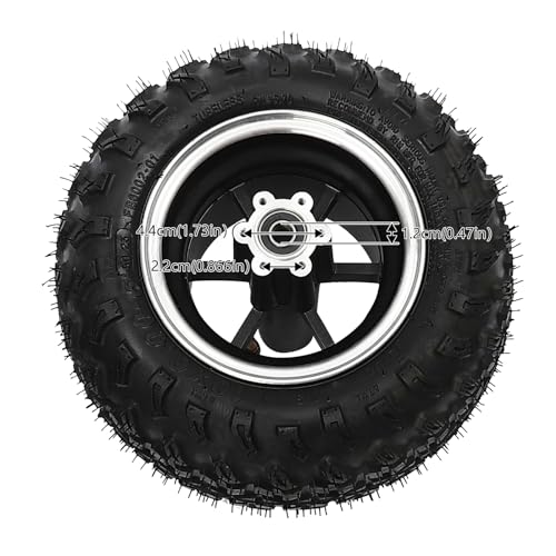 AKaSping 10IN 24V/36V Dual Motor Drive Air Wheel Ki Off-Road Wheel Conversion Kit Brush Gear Motor Chain Kit with Reverse Switch for Electrical Beach