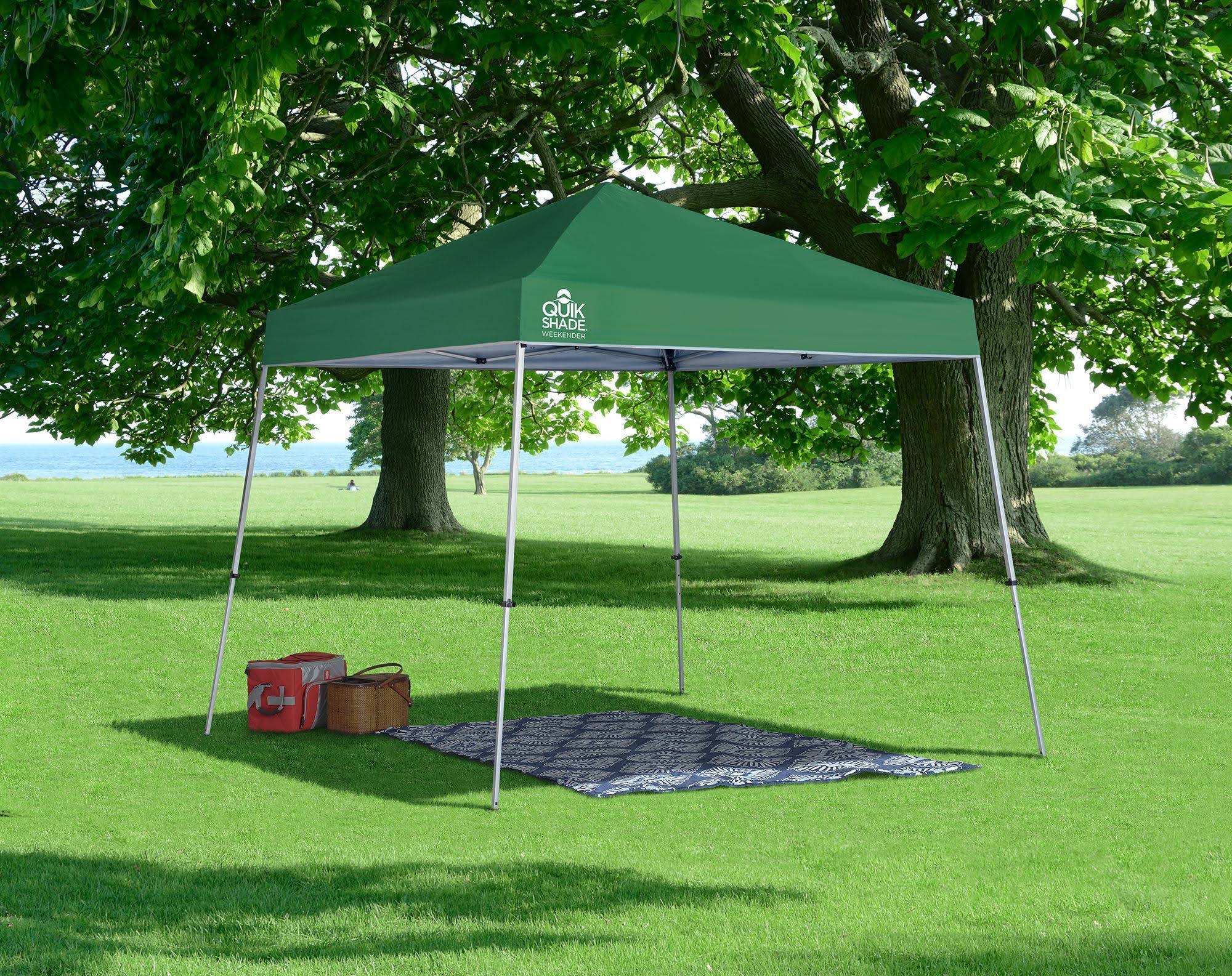 Quik Shade Weekender Elite WE64 10x10 ft Slant Leg Canopy Green