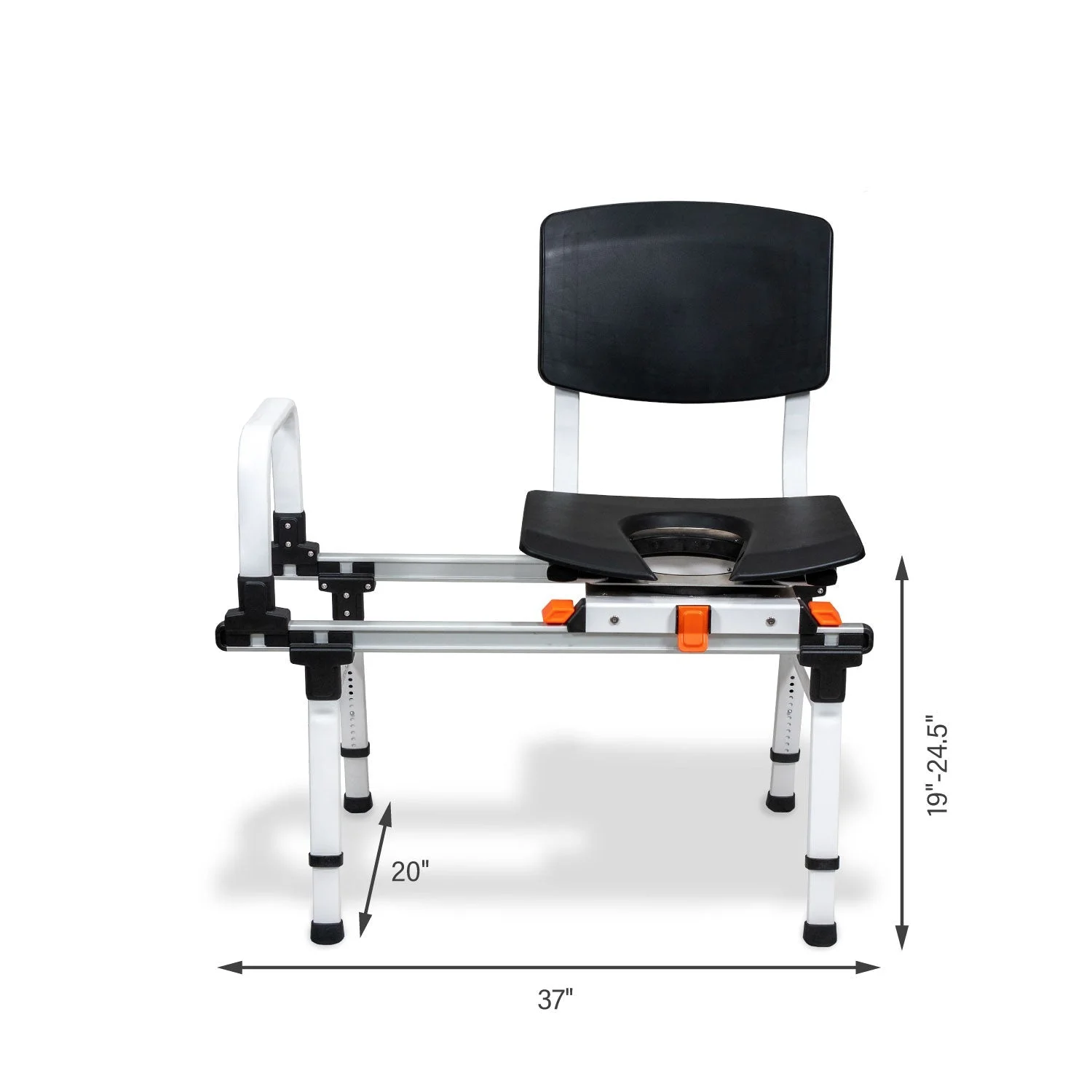 ShowerGlyde Model SG3 Sliding Shower Transfer Bench with Swivel Seat - Radiant Selections