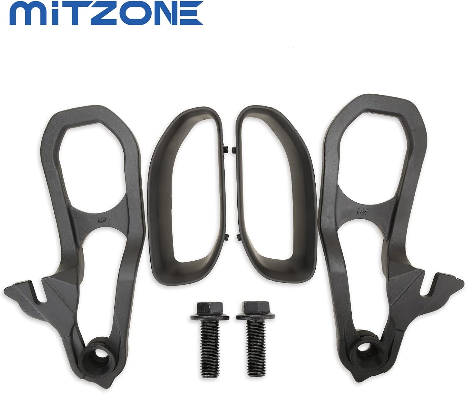 MITZONE Front Tow Hooks Right & Left with Bushing Compatible with 2019 2020 2021 2022 RAM 1500 Replace 68272944AB 68272945AB