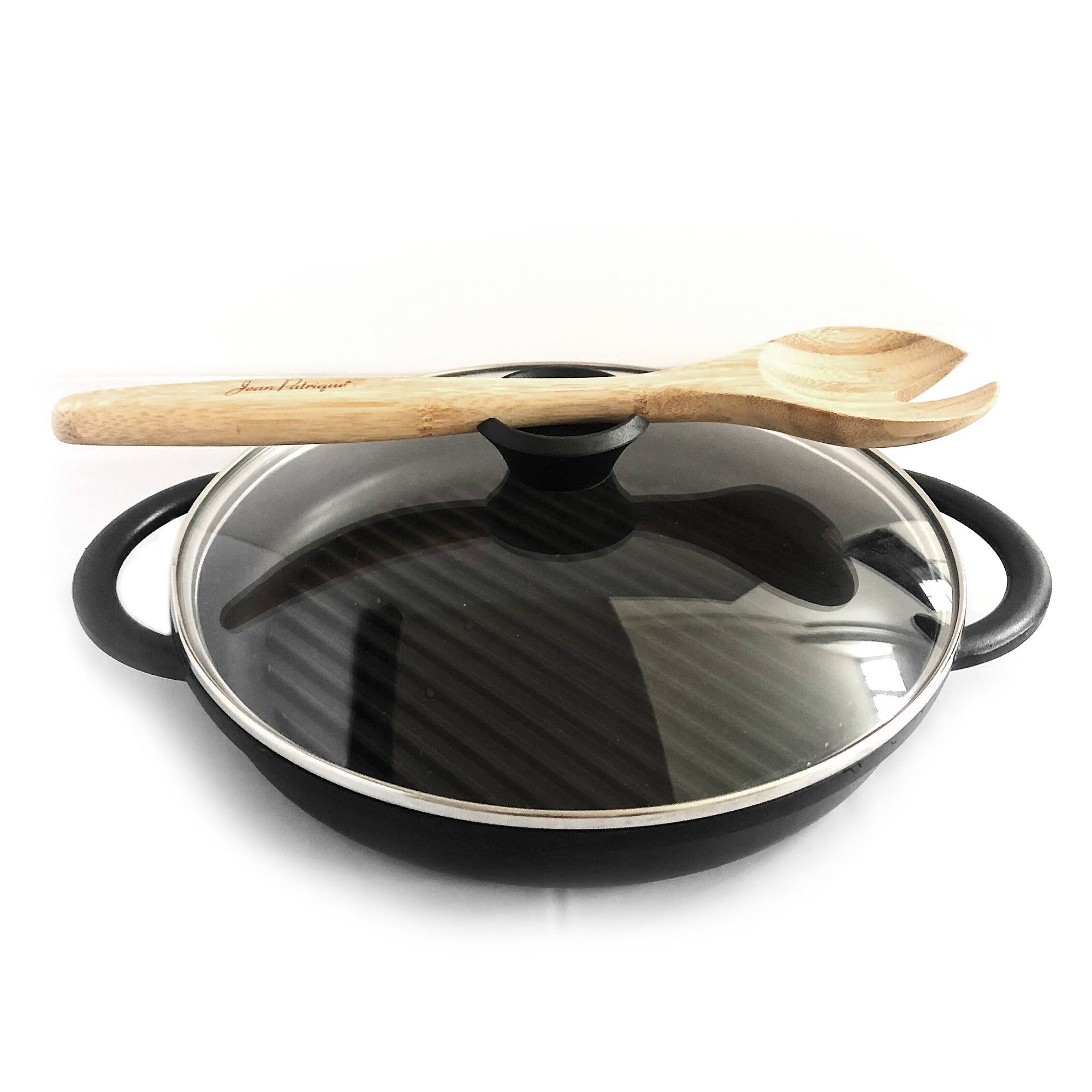 Jean Patrique The Whatever Pan - Cast Aluminium Griddle Pan with Glass Lid