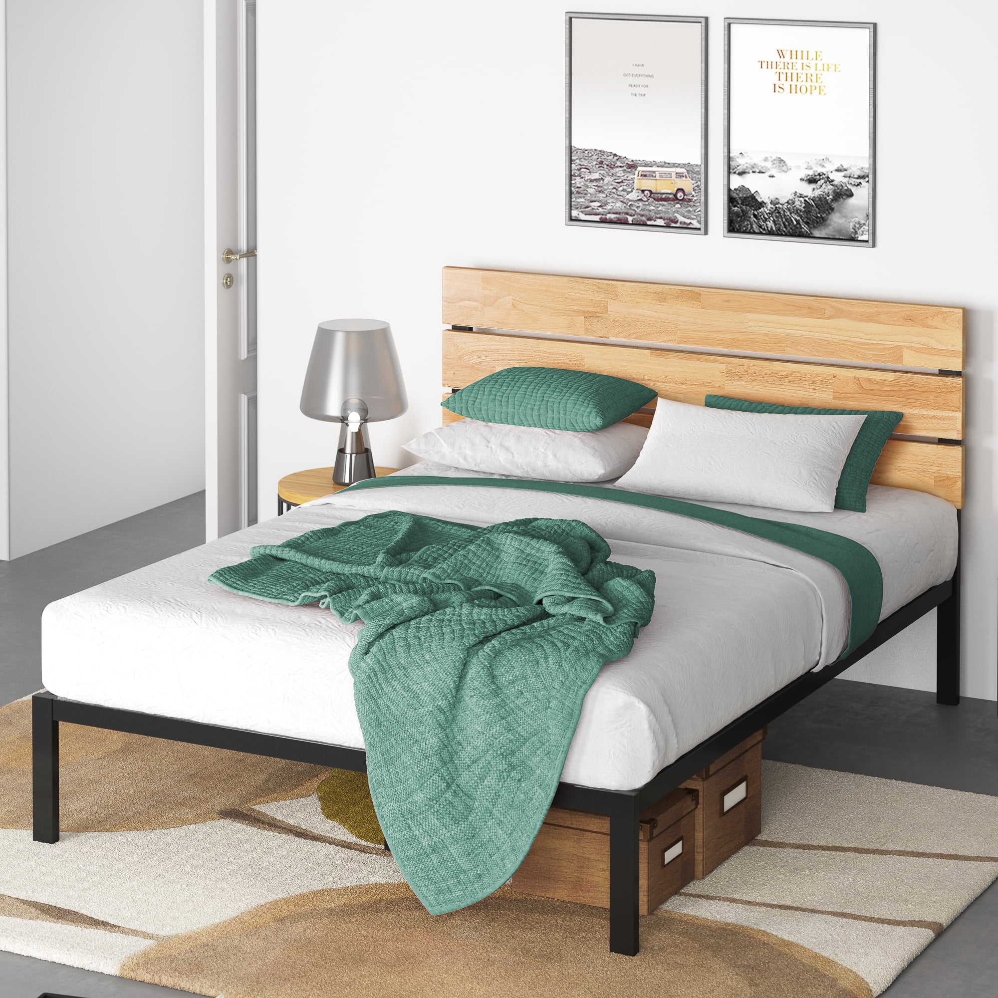 Zinus Paul 42" Metal Platform Bed Frame, Queen