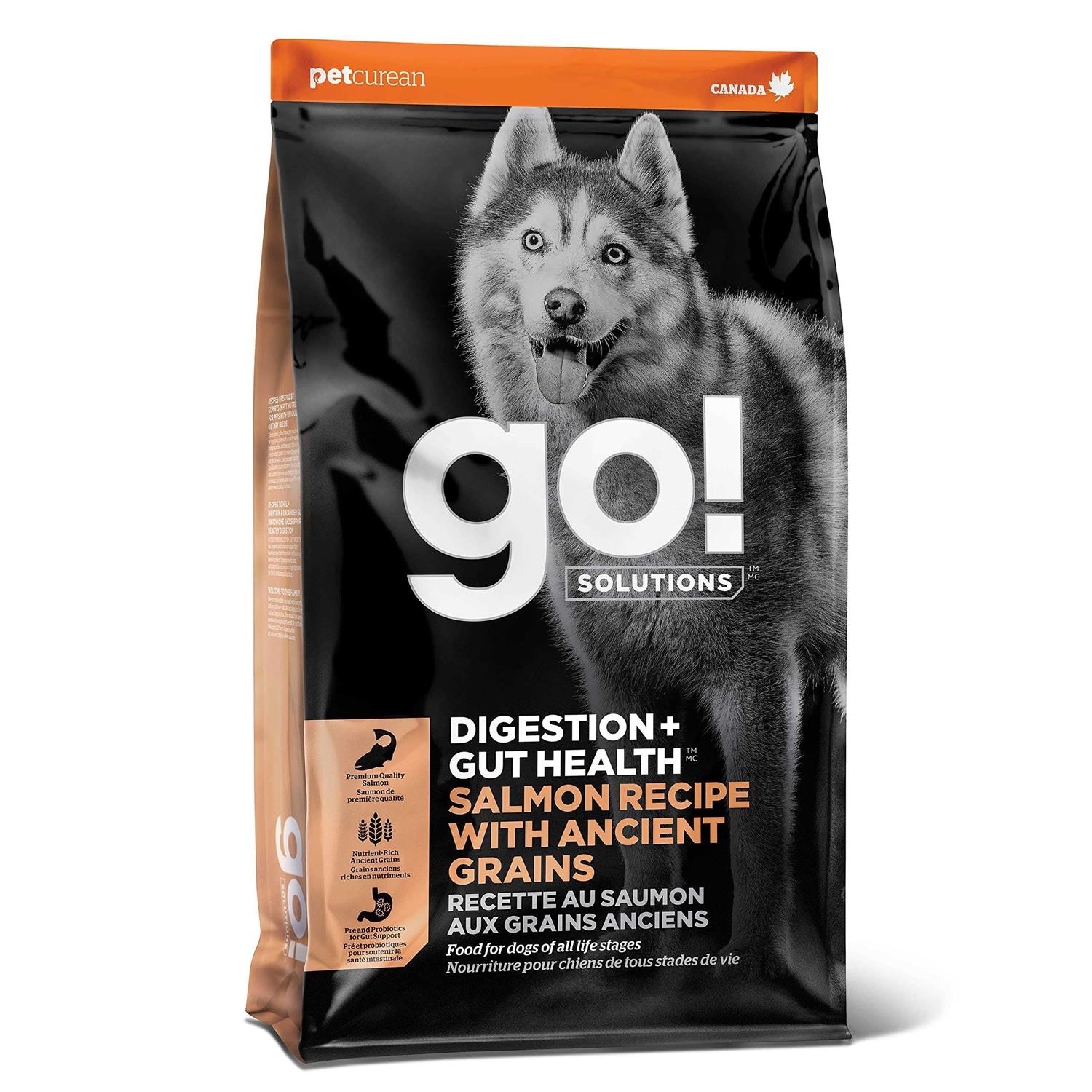 Go! Solutions Digestion Gut Health Salmon Recipe with Ancient Grains for Dogs - Pet Supplies online store