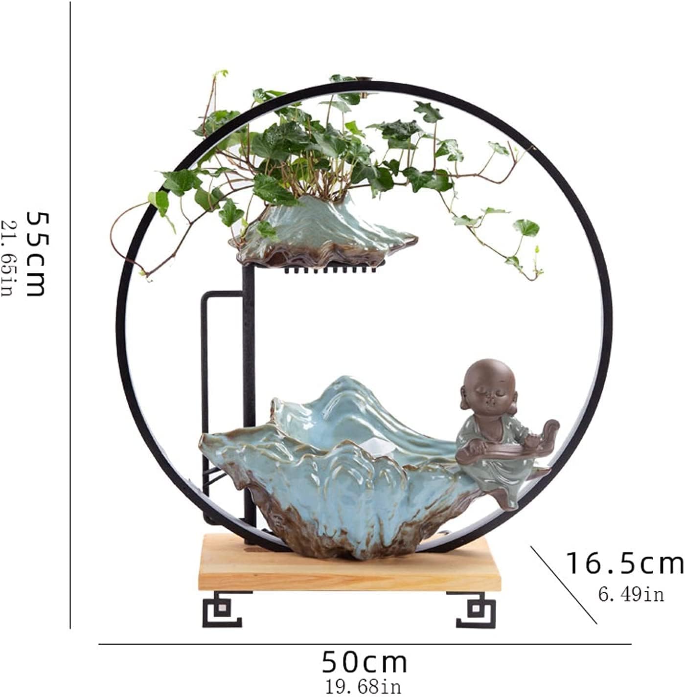 Tabletop Fountain Creative Water Fountain Landscape Lucky Furnishings Home Office Desktop Accessories Opening Moving Gift Humidifier Tabletop