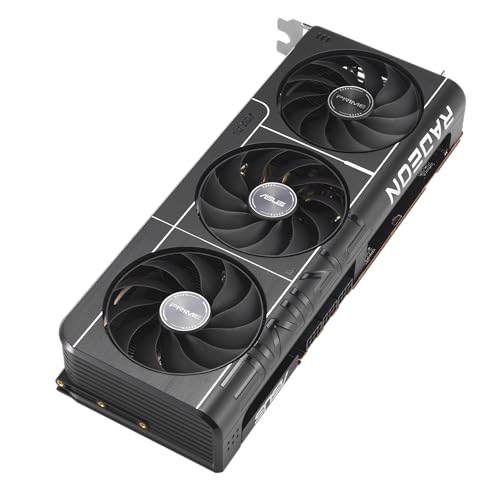 ASUS Prime Radeon™ RX 9070 XT OC Edition Graphics Card (PCIe 5.0, HDMI/DP 2.1, 2.5-Slot Design, axial-tech Fans, Dual Ball Fan Bearings, Dual BIOS